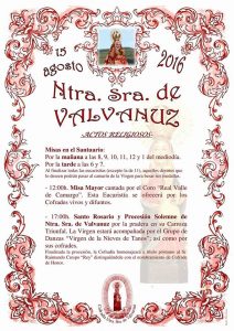 Actos religiosos valvanuz 2016
