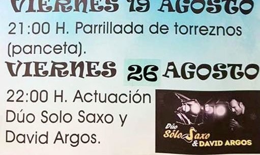 Concierto de Solo Saxo y David Argos en Villaverde de Pontones