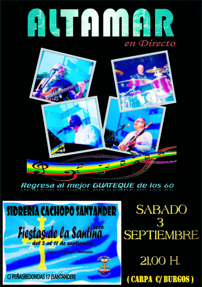 Concierto del Grupo Altamar en la sidrería El Cachopo en Santander