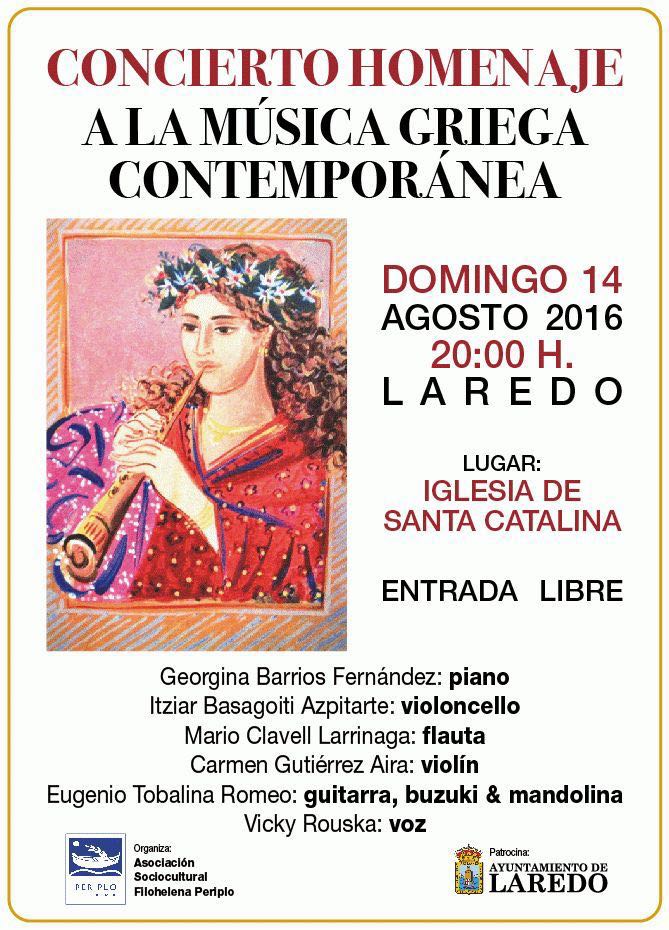 Concierto homenaje a la musica griega en Laredo