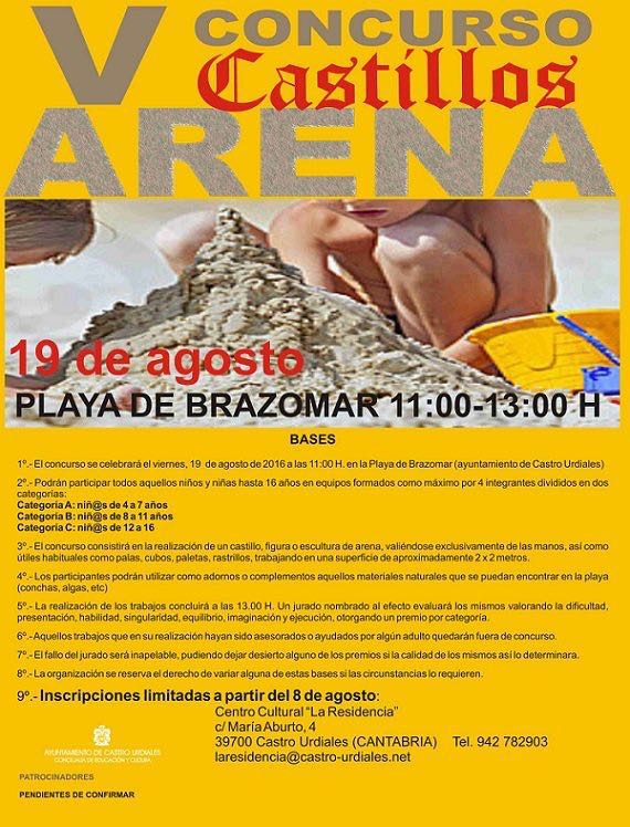 Concurso de Castillos de Arena en Castro Urdiales 2016