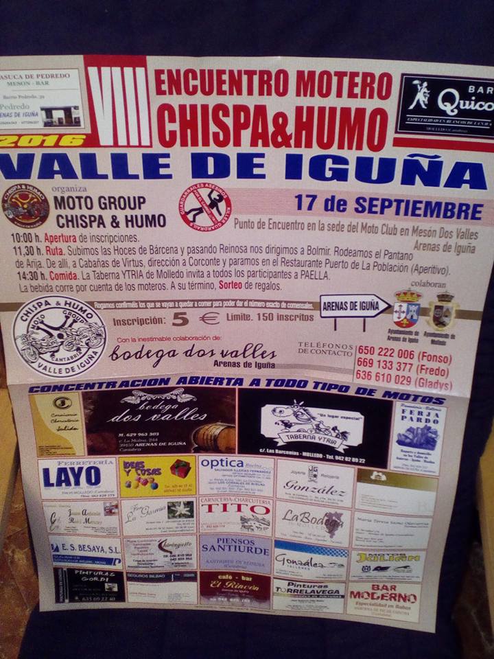 Encuentro motero en el Valle de Iguña