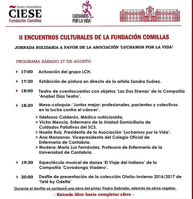 Encuentros culturales de la Fundacion Comillas 2016
