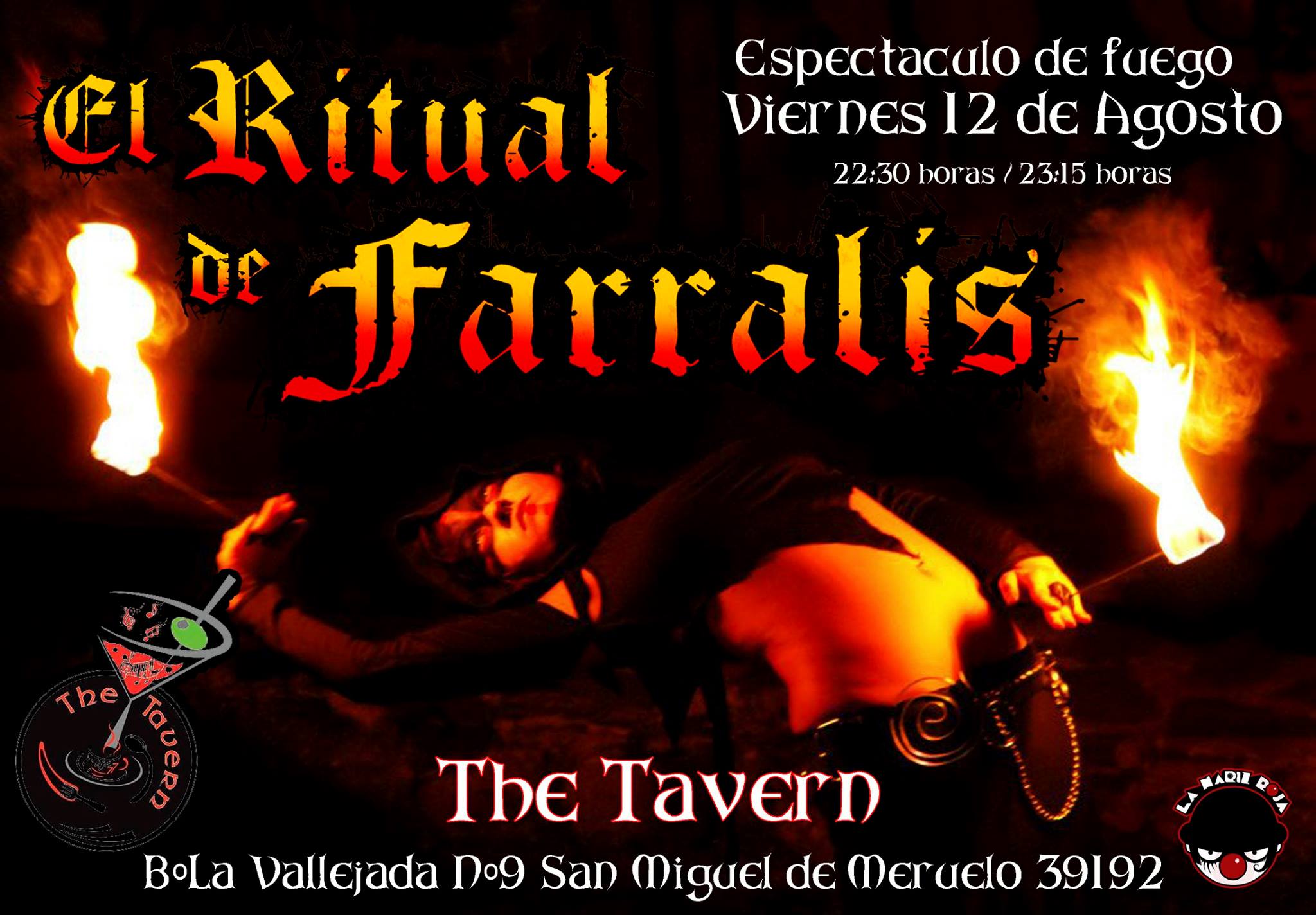 Espectaculo de Fuego en The Tavern en Meruelo