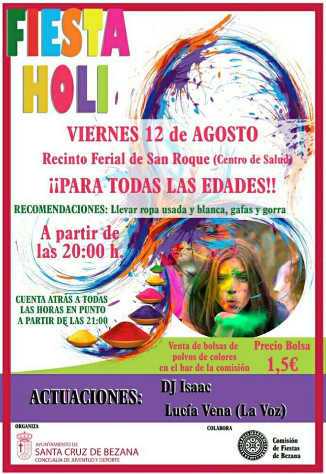 Fiesta Holi en Bezana 2016