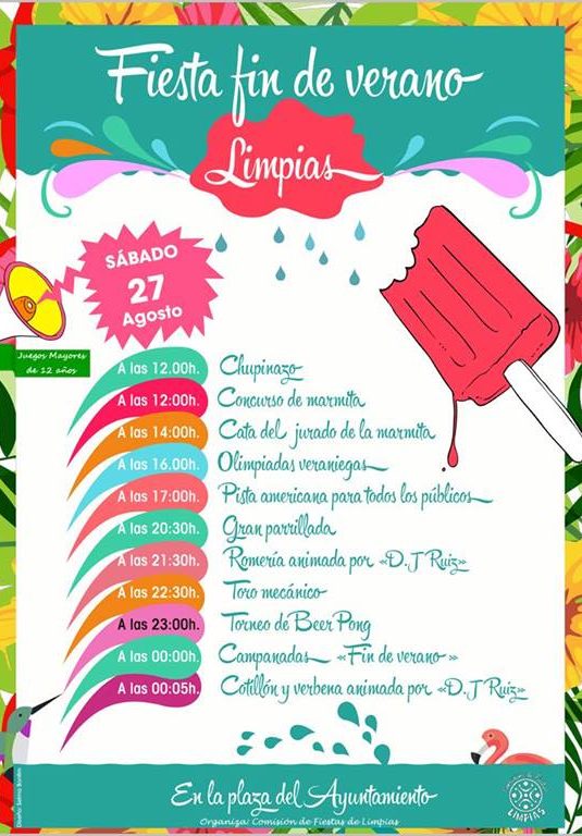 Fiesta fin de verano 2016 en Limpias