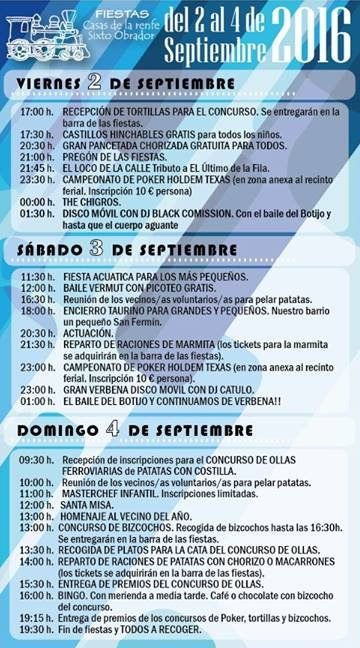 Fiestas Casas de la Renfe en Santander 2016