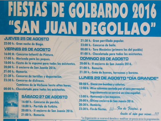 Fiestas de Golbardo 2016 en Reocin