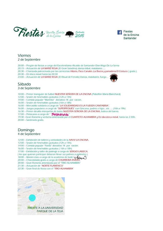 Fiestas de La Encina en Santander,La Gandara 2016