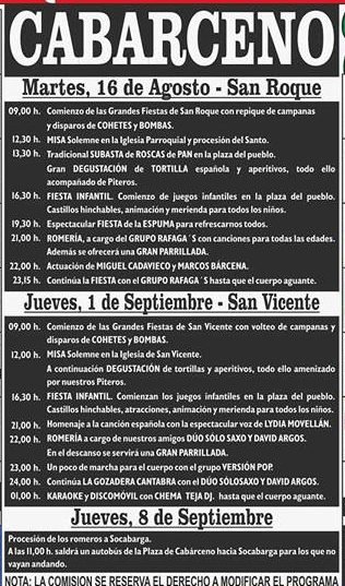 Fiestas de San Roque y San Vicente en Cabarceno 2016