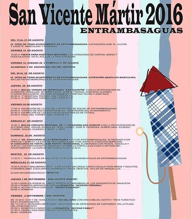 Fiestas de San Vicente Martir en Entrambasaguas 2016