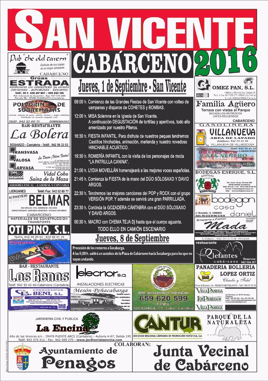 Fiestas de San Vicente en Cabarceno 2016