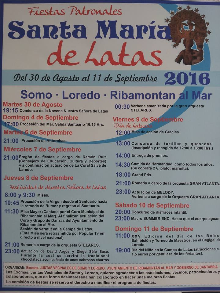 Fiestas de Santa María de Latas 2016