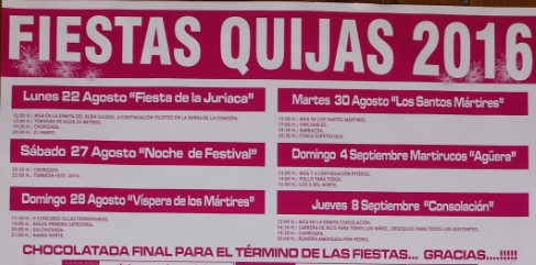 Fiestas en Quijas 2016