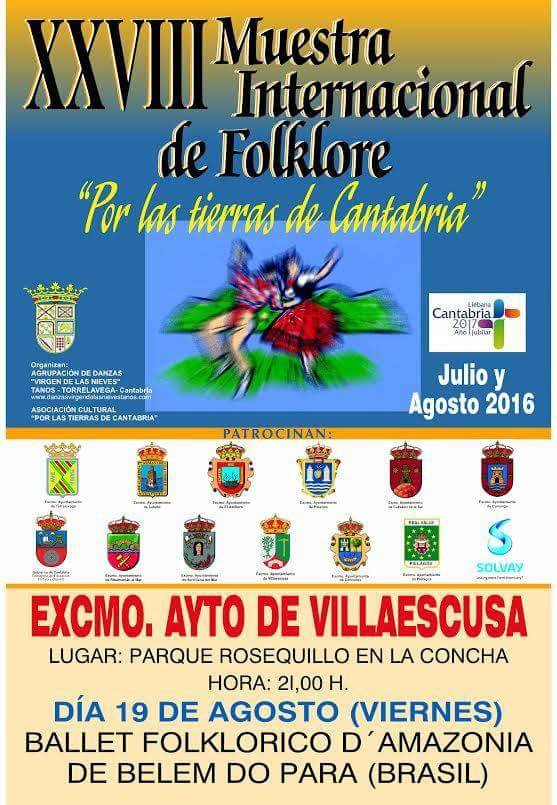 Muestra internacional de folklore en villaescusa 2016