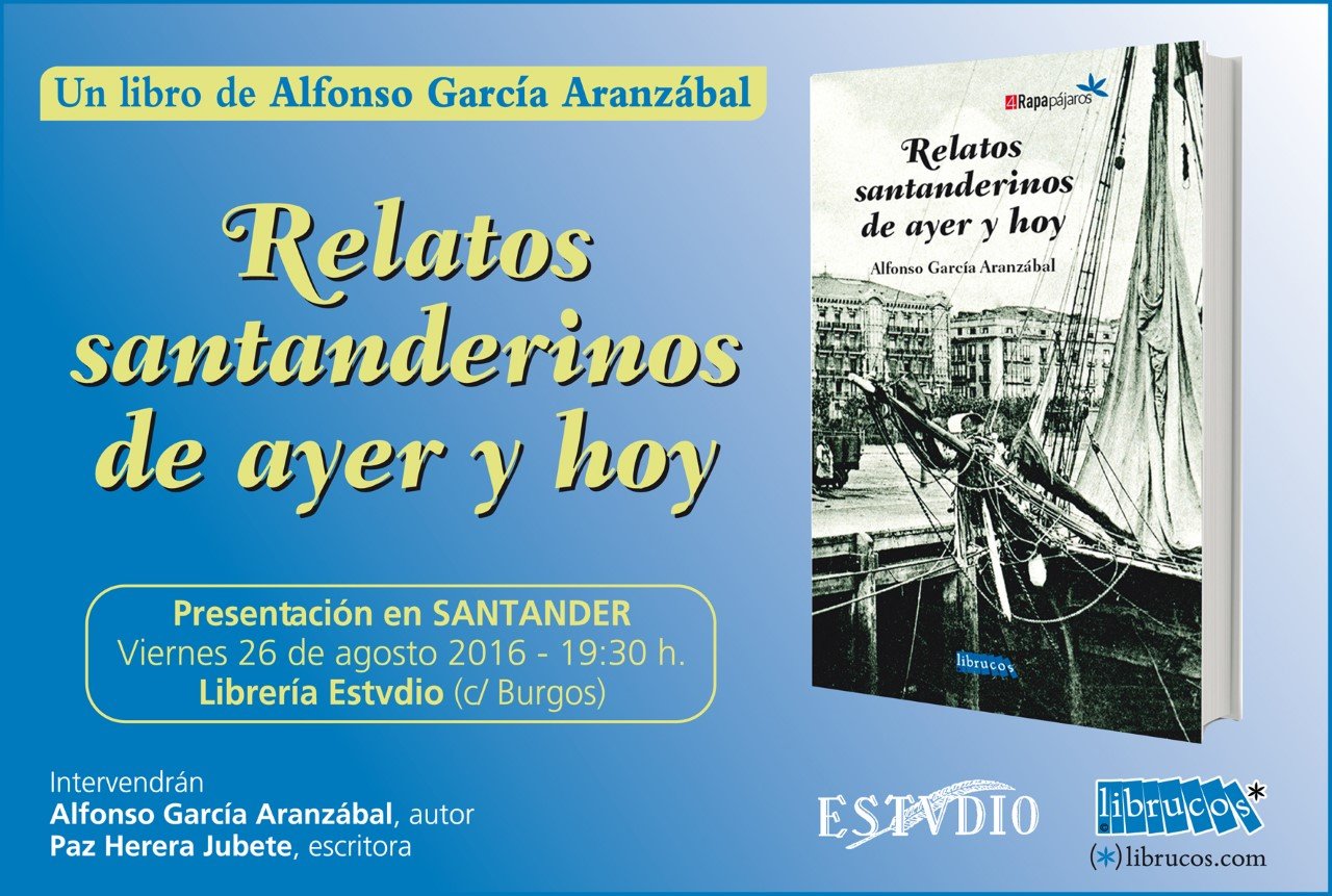 Presentación del libro «Relatos santanderinos de ayer y hoy» en Santander en la librería Estudio