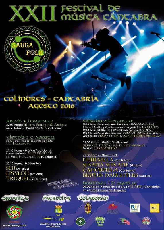 XXII Festival de Música Cántabra Sauga Folk en Colindres