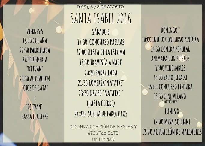 Fiestas de Santa Isabel 2016 en Limpias