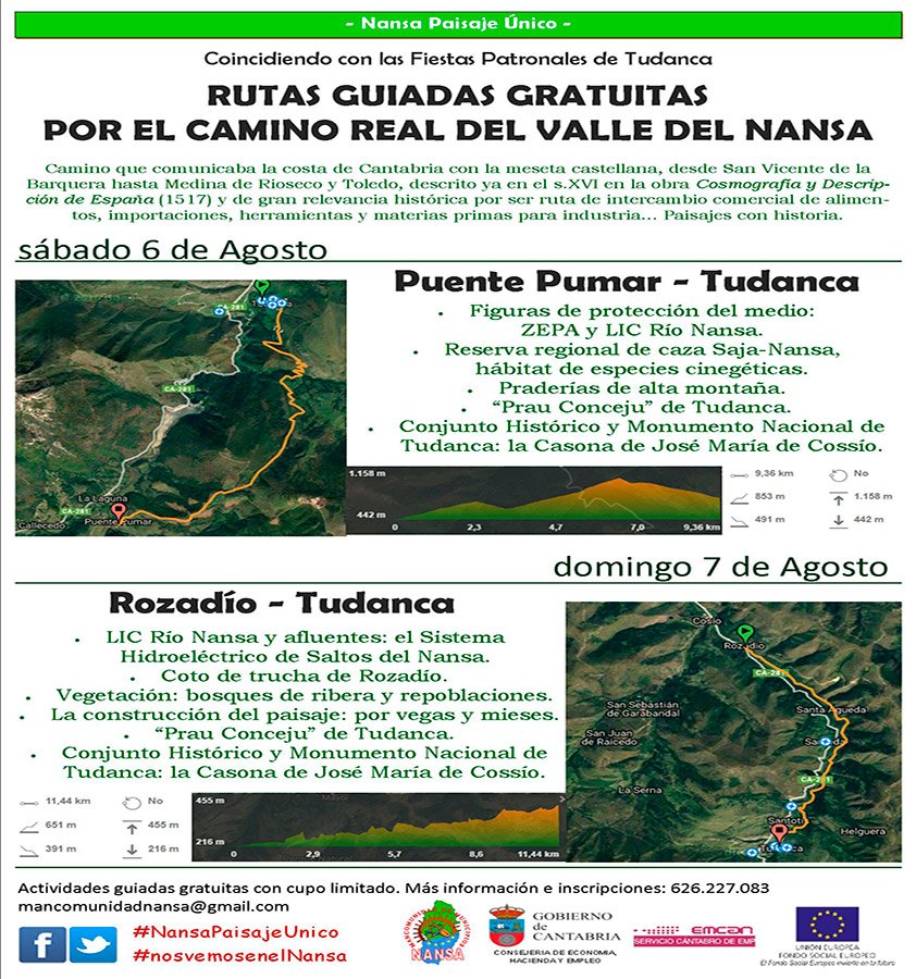 Rutas gratuitas por el Camino Real en el Valle del Nansa