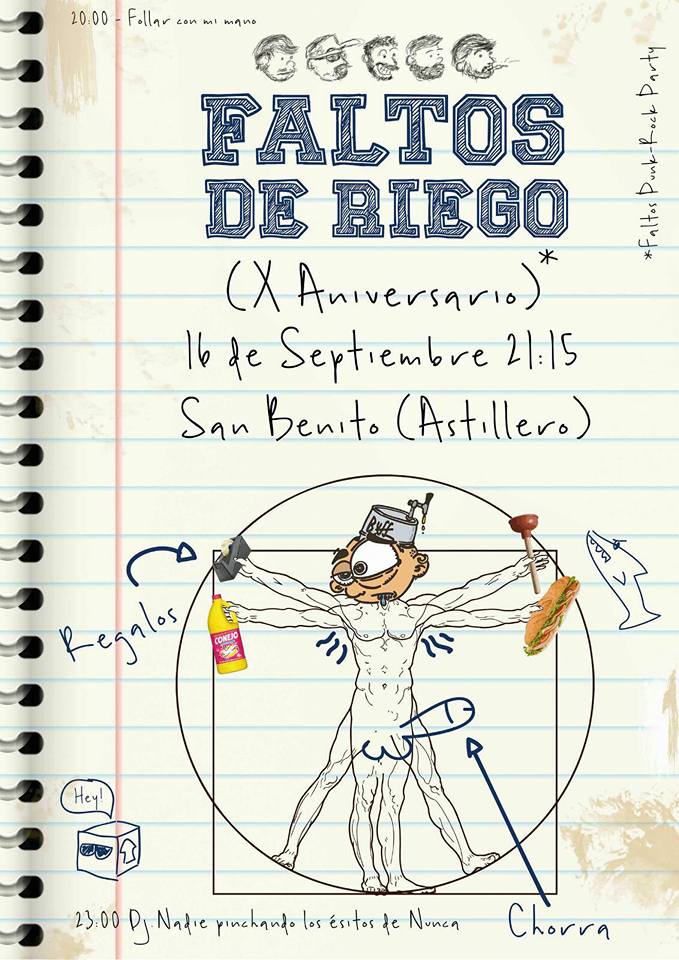 Concierto aniversario de Faltos de Riego en Astillero