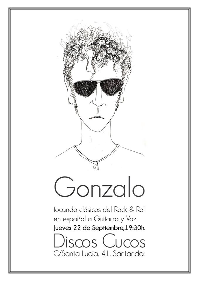Concierto de Gonzalo en Discos Cucos de Santander