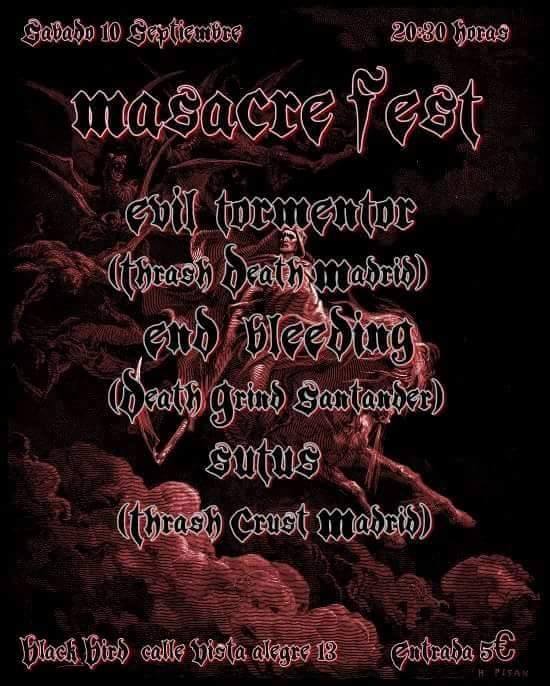 Festival Masacre Fest en el Black Bird de Santander
