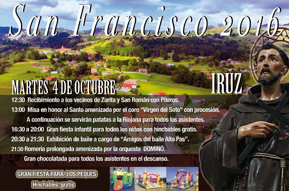 Fiesta de San Francisco en Iruz 2016