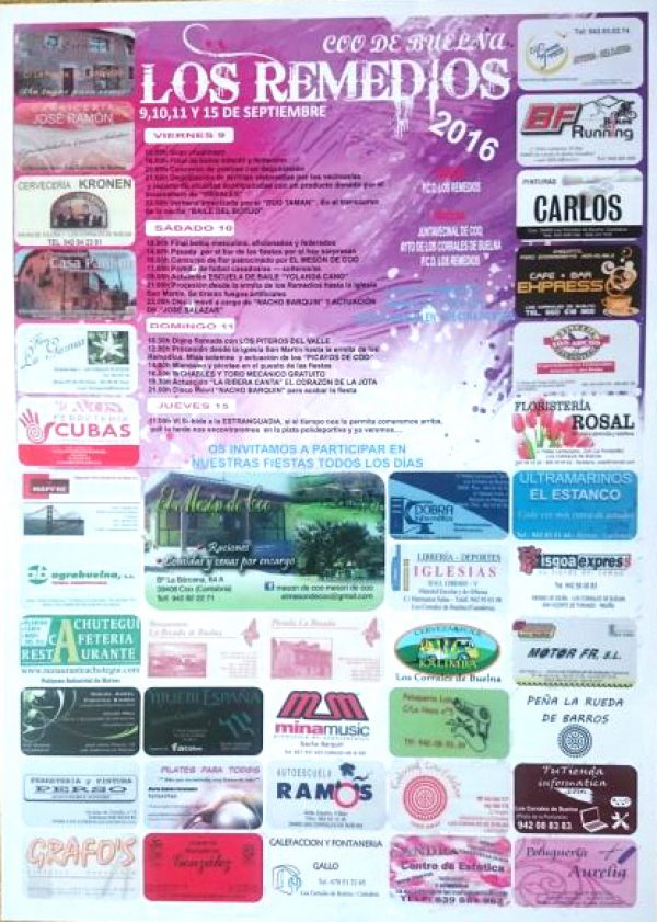 Fiestas de Los Remedios en Coo de Buelna 2016