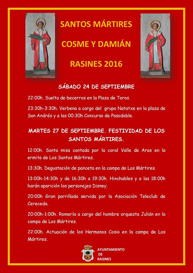 Fiestas de Los Santos Mártires en Rasines 2016