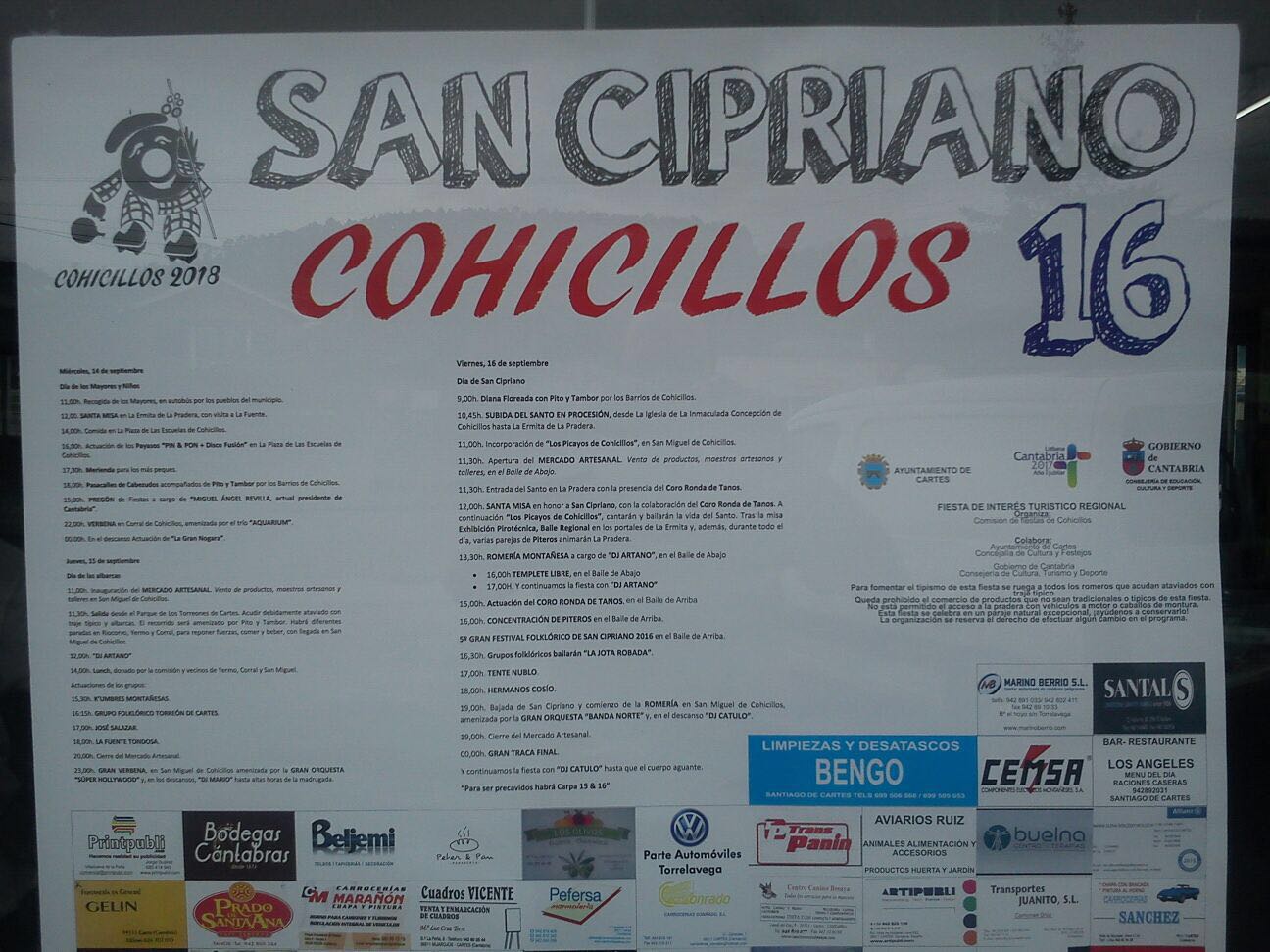 Fiestas de San Cipriano en Cohicillos 2016