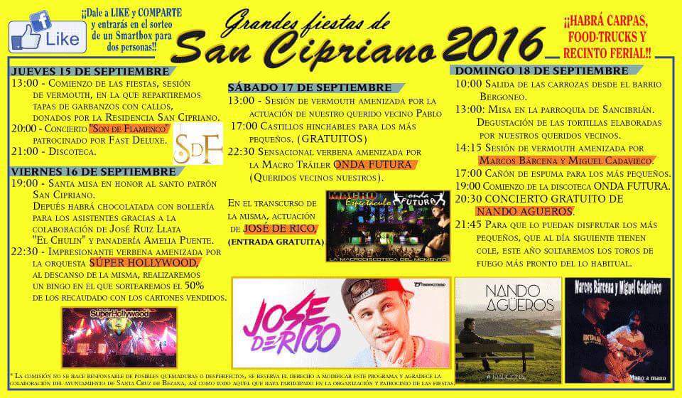 Fiestas de San Cipriano en Sancibrian 2016