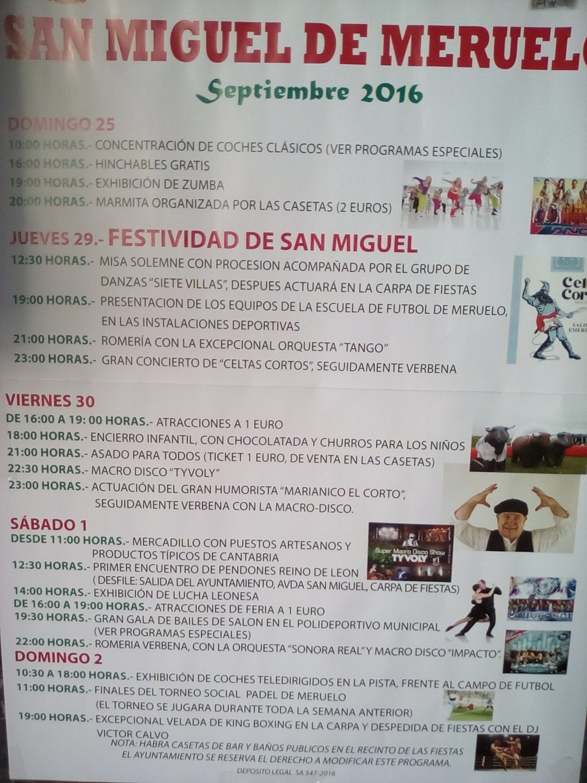 Fiestas de San Miguel de Meruelo 2016