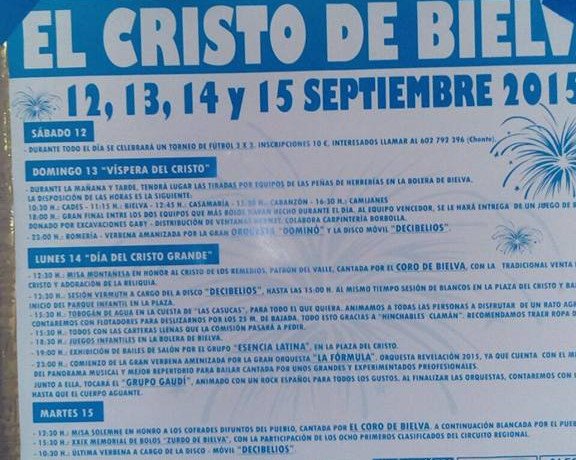 Fiestas del Cristo en Bielva 2016