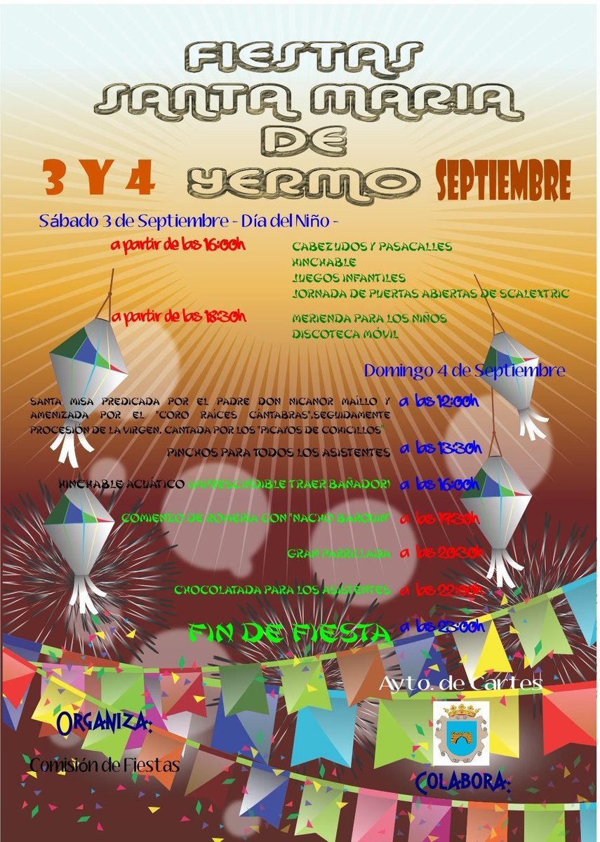 Fiestas de Santa María de Yermo en Cartes 2016