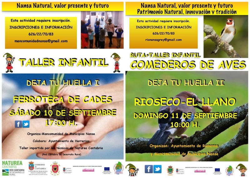 Rutas y talleres infantiles en el Nansa septiembre 2016