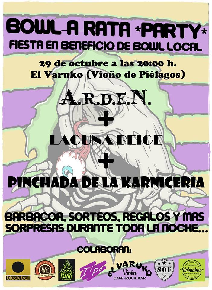 BOWL A RATA PARTY, fiesta y conciertos en el Varuko de Vioño
