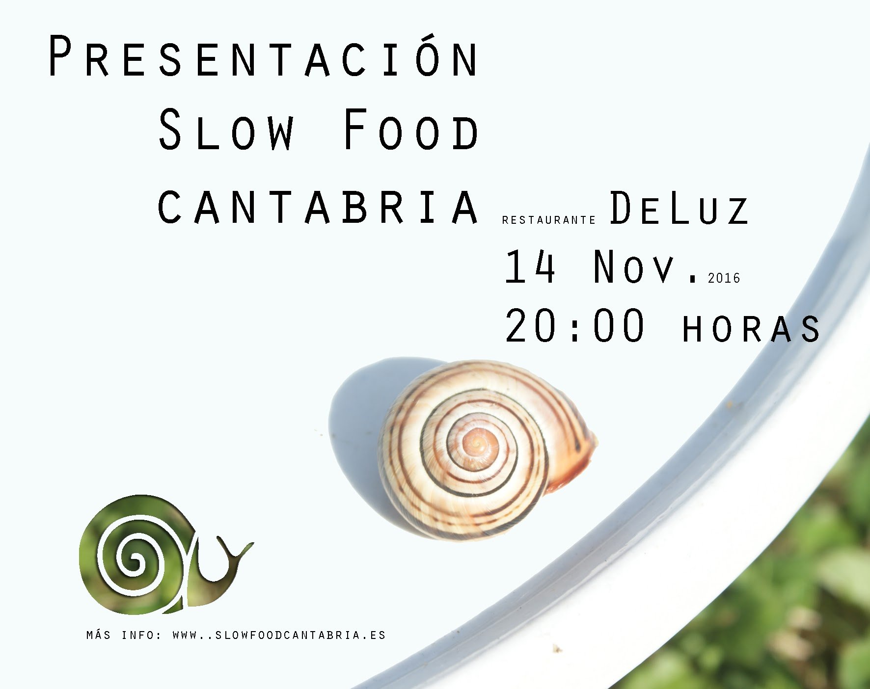 Cena presentación Slow Food Cantabria en DeLuz de Santander