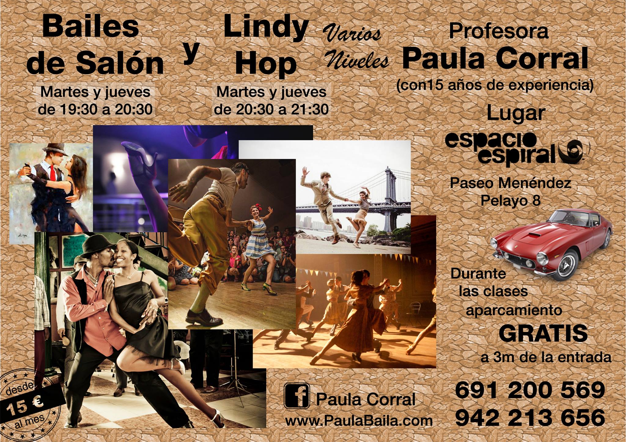 Clases de Baile en espacio Espiral de Santander