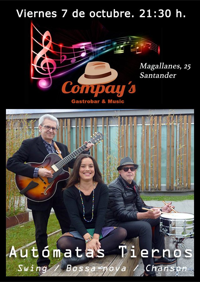 Concierto de Autómatas Tiernos en el Compay´s de Santander