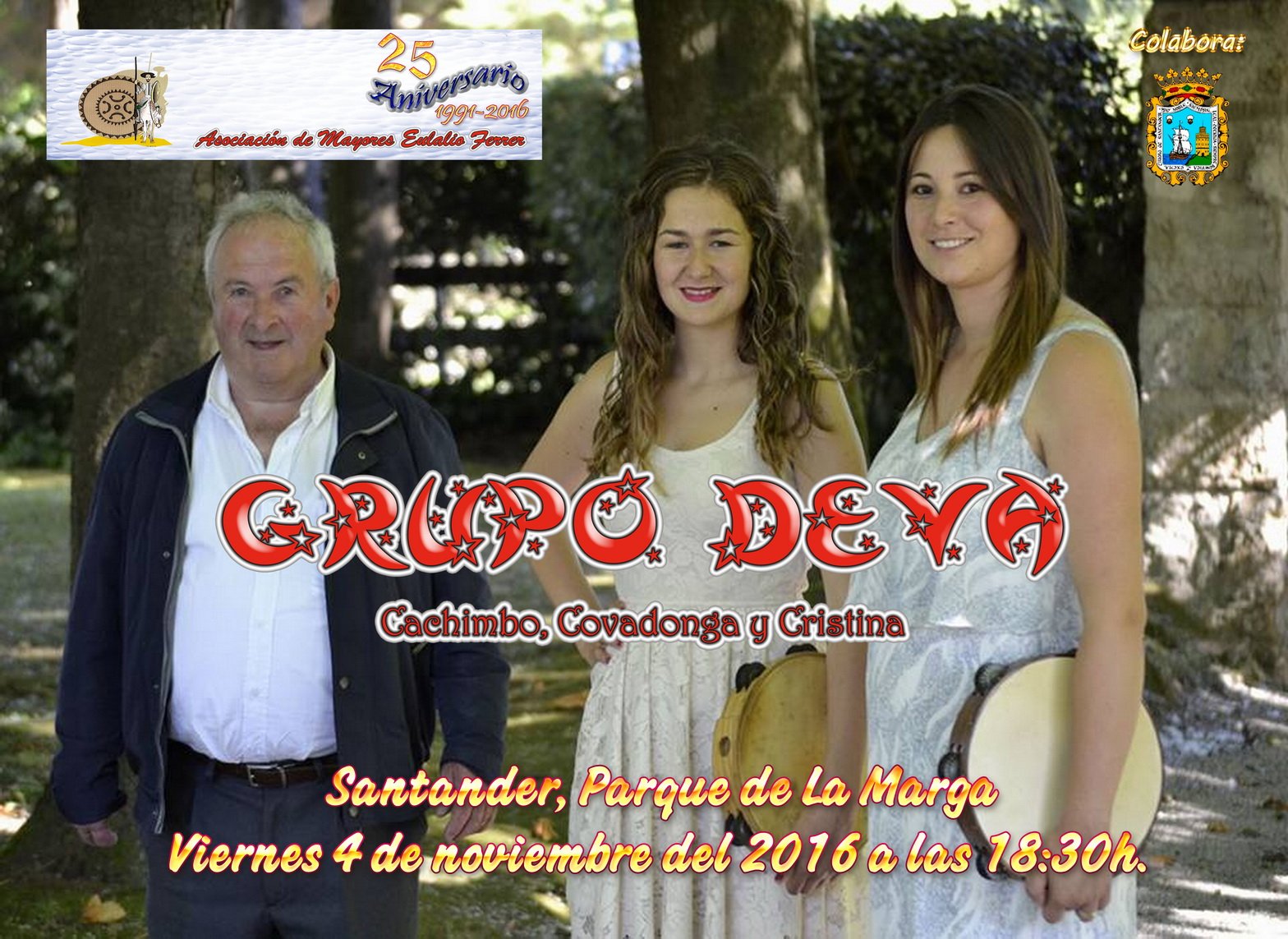 Concierto de Grupo Deva en el parque de la Marga de Santander