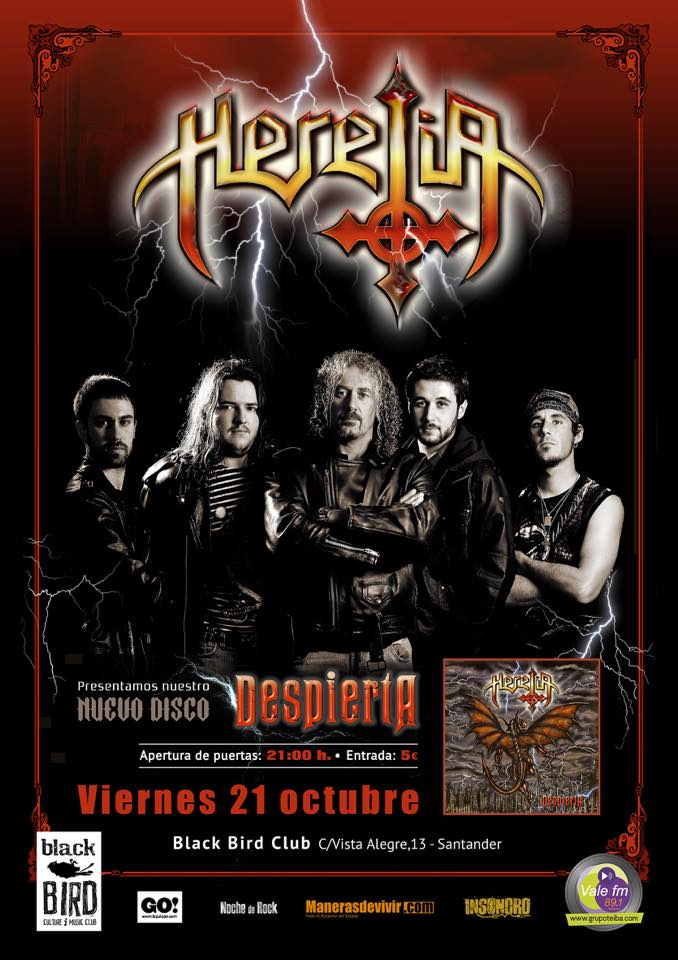 Concierto de Herejía en el Black Bird de Santander