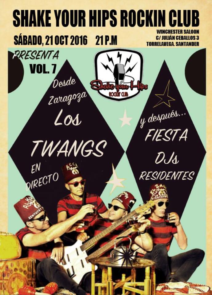 Concierto de Los Twangs en el Winchester de Torrelavega