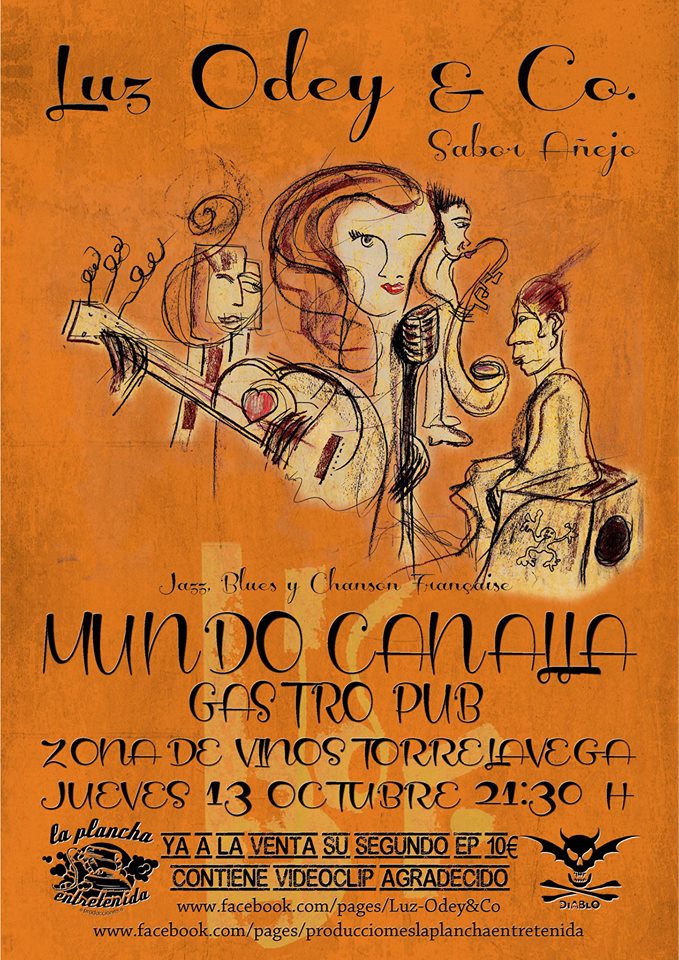 Concierto de Luz Odey& Co en Mundo Canalla de Torrelavega