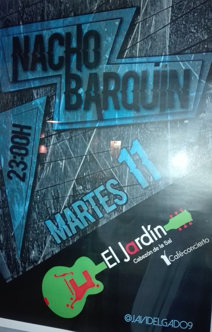 Concierto de Nacho Barquín en El Jardín de Cabezón de la Sal