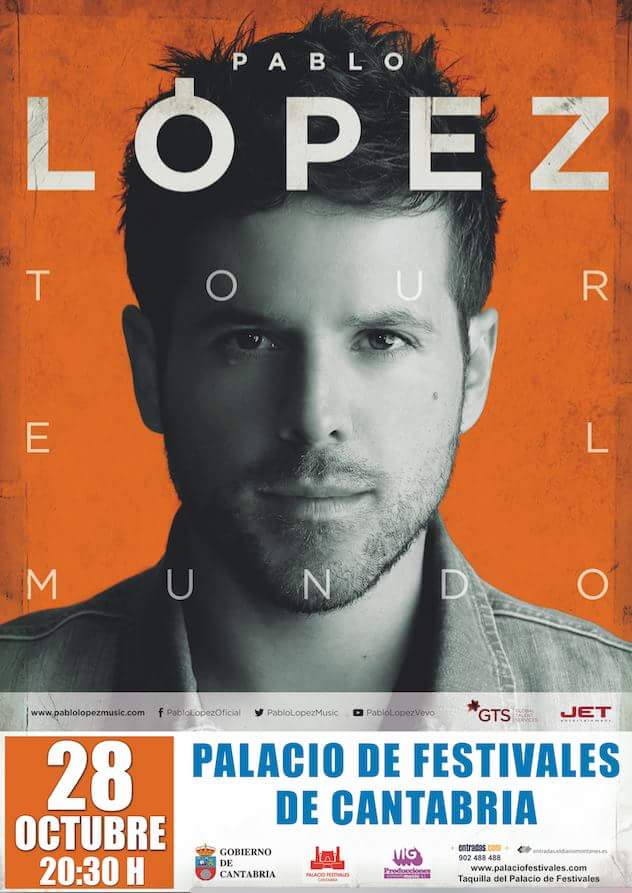 Concierto de Pablo López en el Palacio de Festivales de Santander