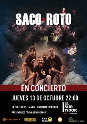 Concierto de Saco roto en El Surtidor de Sarón