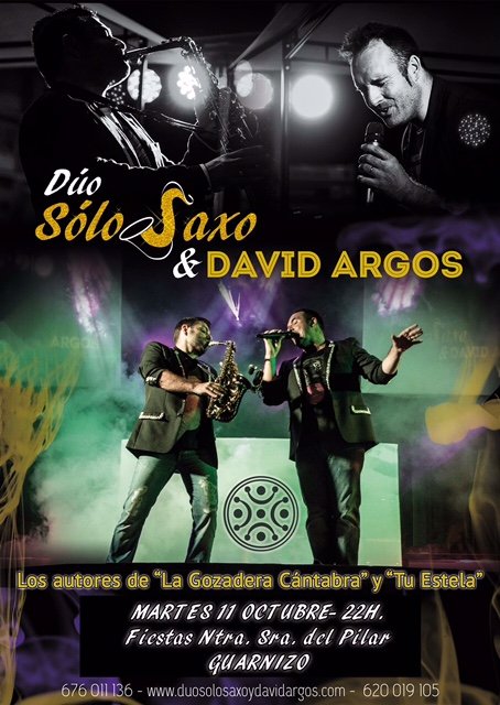 Concierto de Solo Saxo y David Argos en las fiestas de Guarnizo