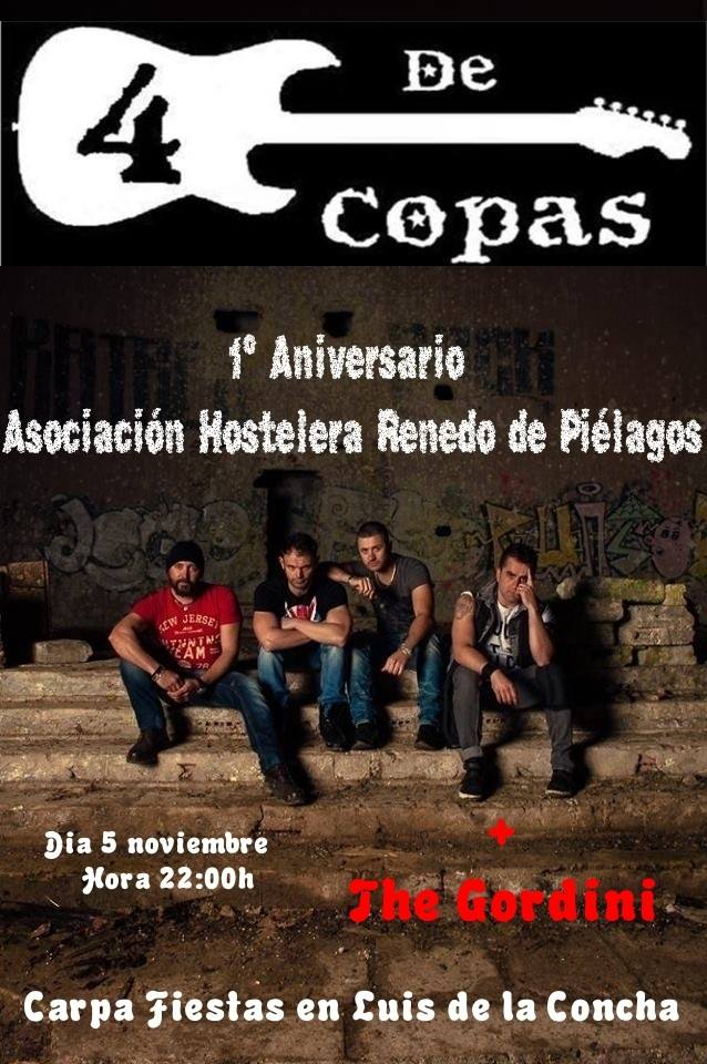 Concierto de $ de Copas y The Gordini en Renedo