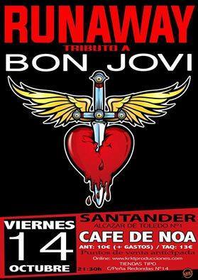Concierto tributo a Bon Jovi en el Café de Noa de Santander