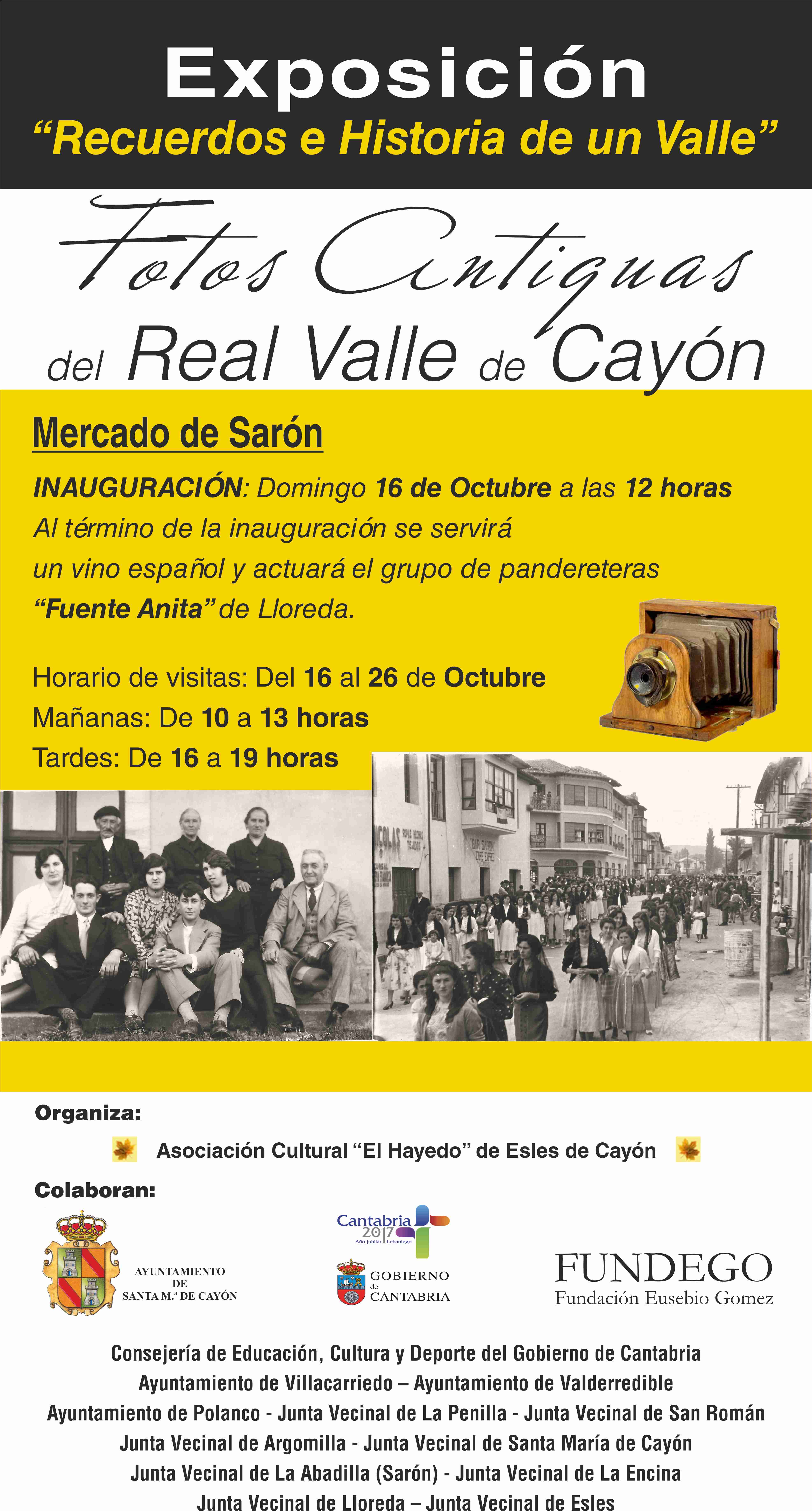 Exposición de Fotos antiguas en el Mercado de Sarón